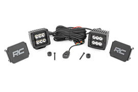 LED Light Cowl Mnt 2inch Black Pair Jeep Gladiator JT Wrangler 4xe Wrangler JL 18 23
