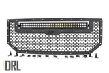 Mesh Grille 30inch Dual Row LED Black Amber DRL GMC Sierra 1500 16 18