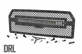 Mesh Grille 30inch Dual Row LED Black Ser Ford F 150 15 17