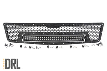 Load image into Gallery viewer, Mesh Grille 30inch Dual Row LED Black Amber DRL Chevy Silverado 1500 07 13