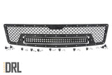 Mesh Grille 30inch Dual Row LED Black Amber DRL Chevy Silverado 1500 07 13