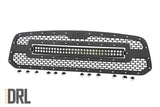 Mesh Grille 30inch Dual Row LED Black Amber DRL Ram 1500 13 18 and Classic
