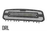 Mesh Grille 30inch Dual Row LED Black White DRL Ram 1500 13 18 and Classic