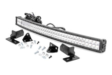 Load image into Gallery viewer, LED Light Bumper Mount 40inch Chrome Dual Row White DRL Ford Super Duty 11 16