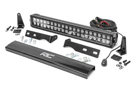 LED Light Bumper Mount 20inch Black Dual Row Jeep Grand Cherokee WK2 11 20