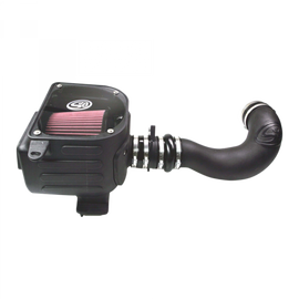 Cold Air Intake For 07-08 GMC Sierra 4.8L, 5.3L, 6.0L Oiled Cotton Cleanable Red