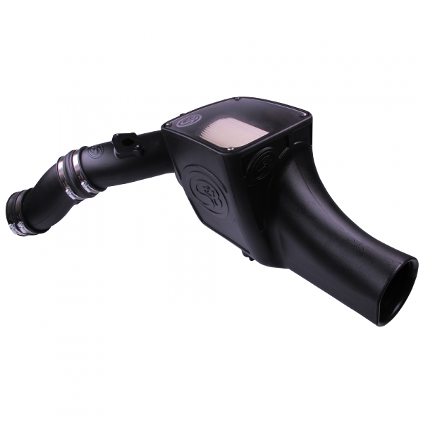 Cold Air Intake For 03-07 Ford F250 F350 F450 F550 V8-6.0L Powerstroke Dry Extendable White