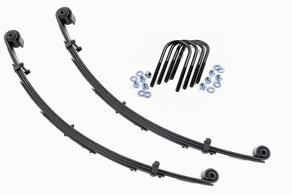 Front Leaf Springs 4inch Lift Pair Ford Excursion 00 05 Super Duty 99 04