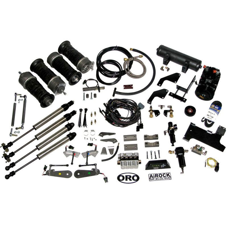 Jeep JK Air Suspension System Combo For 07-11 Wrangler JK 3.8L Includes York On Board Air and Sway Bar AiROCK