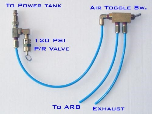 Pneumatic Air Toggle Switches For Air Lockers Power Tank Two Axle Pneumatic - 5MM Power Tank