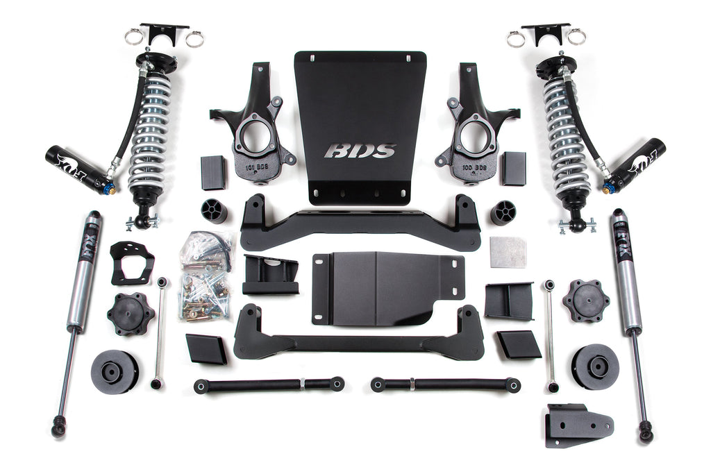4 Inch Lift Kit | FOX 2.5 Coil-Over | Chevy/GMC Avalanche, Surburban, Tahoe, or Yukon 1500 (07-14) 4WD