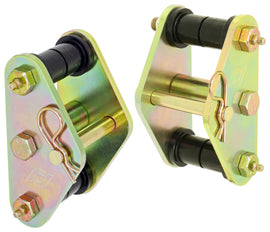 HD Leaf Spring Tow Shackles 76-86 Jeep CJ Front Includes Urethane Bushings HD Greasable Bolts Pair For Use w/ CE-9033F or CE-9033D