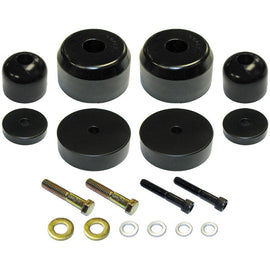 Bump Stop Kit 97-06 Wrangler TJ/LJ/XJ/MJ Front Includes Polyurethane Bump Stops Aluminum Spacers Hardware