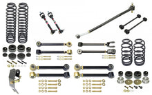 Load image into Gallery viewer, Johnny Joint Suspension System 04-06 Jeep LJ Unlimited 4 Inch lift Includes Springs Adj. Cntrl Arms F S/B Disconnects R S/B Links F Trac Bar R Trac Bar Reloc F/R Bump Stops