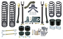 Load image into Gallery viewer, Johnny Joint Suspension System 07-18 Wrangler JK 4 Door 4 Inch lift Includes Springs Adj. Upper Cntrl Arms Brk Line Reloc. Brkts R S/B Links F/R Trac Bar Reloc Kits. F/R Bump Stops Pitman Arm