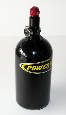 Nitrogen Bottle W/Regulated Valve Gloss Black Powdercoat Power Tank