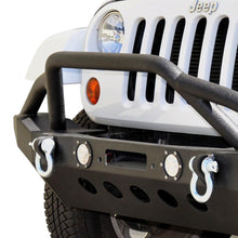 Load image into Gallery viewer, Jeep JK/JL Front Bumper w/LED Lights 07-18 Wrangler JK/JL Steel Mid Length