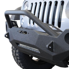 Load image into Gallery viewer, Jeep JK Front Bumper w/Fog Light Holes FS-19 07-18 Wrangler JK Steel Mid Length