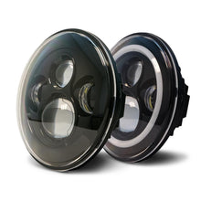 Load image into Gallery viewer, Jeep Wrangler 07-18 LED Projector Headlights w/Angel Eyes
