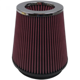 Air Filter For Intake Kits 75-2557 Oiled Cotton Cleanable 6 Inch Red