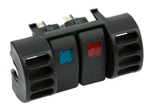 Load image into Gallery viewer, 87-96 Jeep TJ Upper Air Vent Switch Pod W/ 2 Rocker Switches Blue and Red Daystar