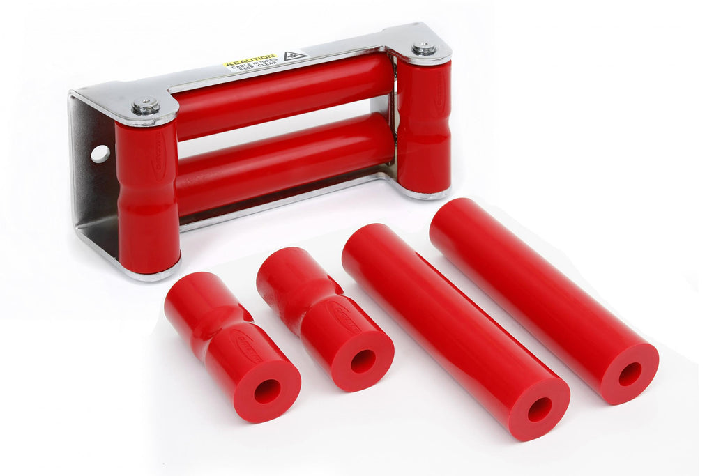 Roller Fairlead Rope Rollers For Synthetic Winch Rope Red Daystar