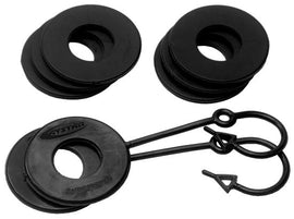 D Ring Isolator Washer Locker Kit 2 Locking Washers and 6 Non-Locking Washers Black Daystar