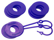 Load image into Gallery viewer, D Ring Isolator Washer Locker Kit 2 Locking Washers and 6 Non-Locking Washers Purple Daystar