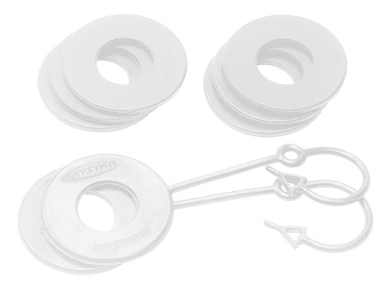 D Ring Isolator Washer Locker Kit 2 Locking Washers and 6 Non-Locking Washers White Daystar