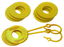 Load image into Gallery viewer, D Ring Isolator Washer Locker Kit 2 Locking Washers and 6 Non-Locking Washers Yellow Daystar