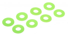 D-RING / Shackle Washers Set Of 8 Fl. Green Daystar