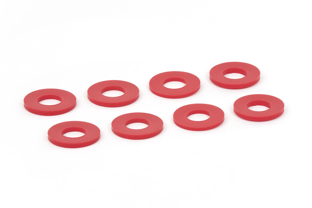 D-RING / Shackle Washers Set Of 8 Red Daystar