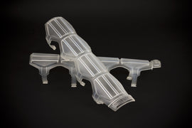 Universal Shock and Steering Stabilizer Armor Pair Clear Includes Mounting Rings Daystar