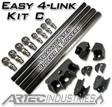 Load image into Gallery viewer, Easy 4 Link Kit C No Tube 7/8 Inch and 1.25 Inch Rod Ends Artec Industries