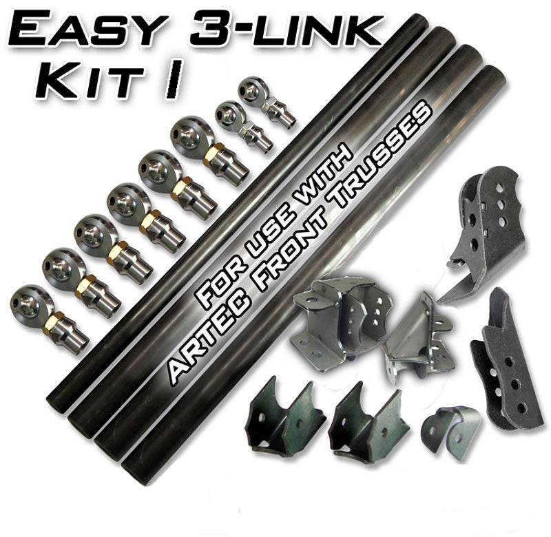 Easy 3 Link Kit I Dual Bracket for Artec Truss Outside Frame Chevy / Ford 78-79 with DOM Artec Industries