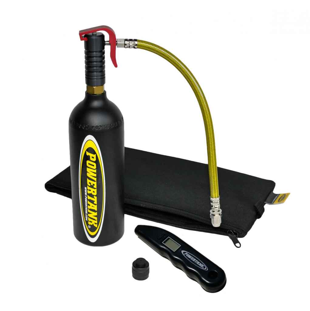 CO2 Bottle Power Shot Trigger Tire Air Kit W/O Plug Kit Matte Black Power Tank