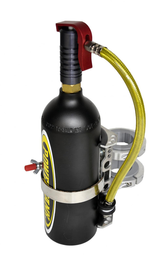 CO2 Bottle Power Trigger W/Bracket Single Barrel Matte Black Power Tank