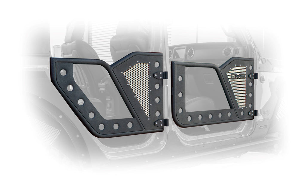 Wrangler/Gladiator Rock Doors Rear Pair Mesh Screen For 18-21 Jeep Wrangler JL/20-21 Gladiator JT