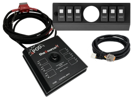 SourceLT w/ Opening (2 1/16 Inch) for AeroForce Gauge and Green LED Switch Panel for JK 2009-2018