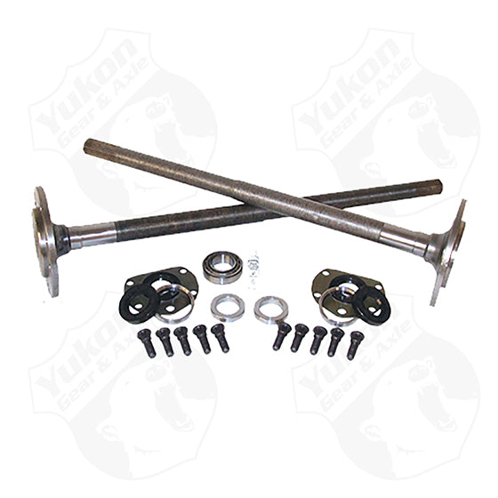 One Piece Axles For 76-79 Model 20 CJ7 Quadratrack With Bearings And 29 Splines Kit -