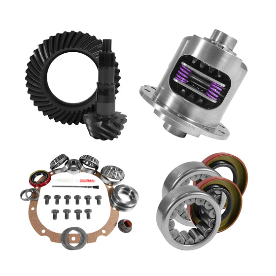 8.8 inch Ford 3.55 Rear Ring and Pinion Install Kit 31 Spline Positraction 2.99 inch Axle Bearings -