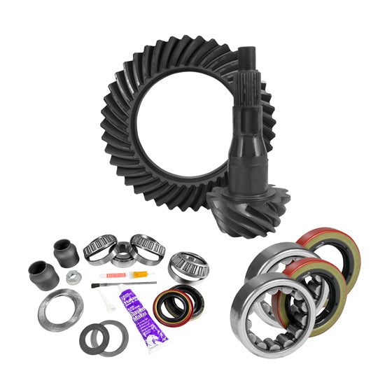 9.75 inch Ford 3.55 Rear Ring and Pinion Install Kit 2.53 inch OD Axle Bearings and Seal -