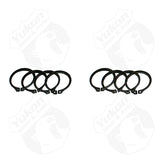 4 Full Circle Snap Rings Fit 297X U-Joint With Aftermarket Axle -