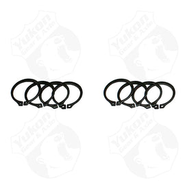 4 Full Circle Snap Rings Fits 733X U-Joint With Aftermarket Axle -
