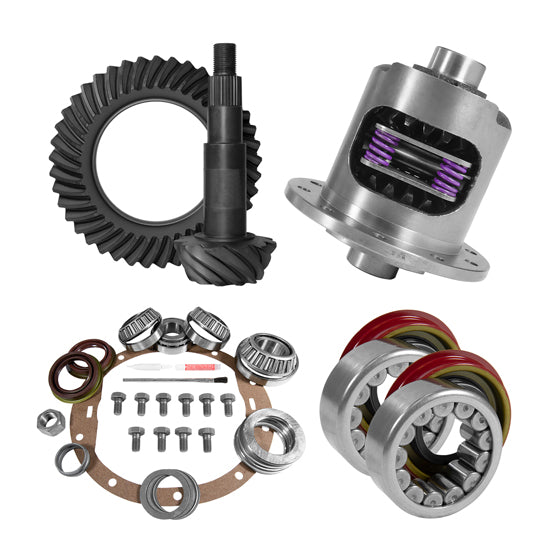 8.6 inch GM 3.42 Rear Ring and Pinion Install Kit 30 Spline Positraction Axle Bearings and Seals USA Standard