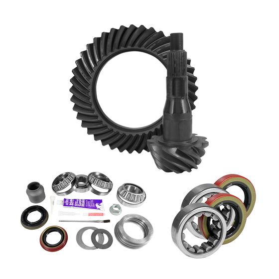 9.75 inch Ford 3.73 Rear Ring and Pinion Install Kit 2.53 inch OD Axle Bearings and Seal USA Standard