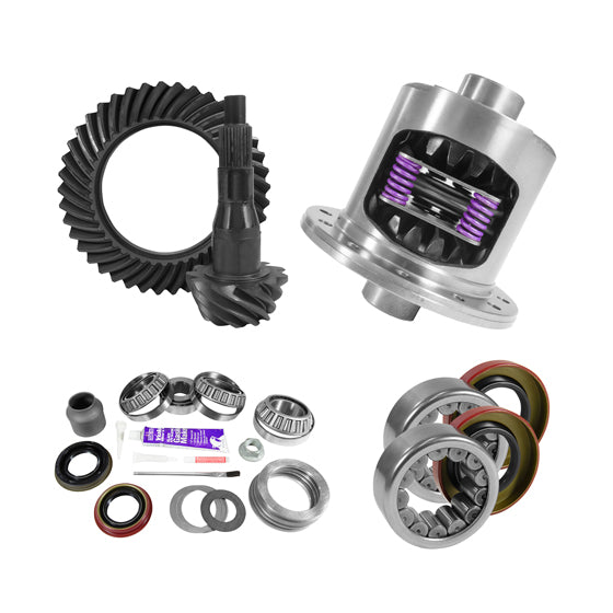 9.75 inch Ford 3.55 Rear Ring and Pinion Install Kit 34 Spline Positraction 2.99 inch Axle Bearing USA Standard