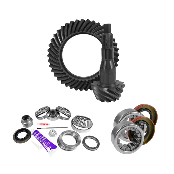 9.75 inch Ford 3.55 Rear Ring and Pinion Install Kit Axle Bearings and Seal USA Standard