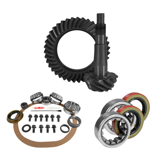 8.25 inch CHY 3.07 Rear Ring and Pinion Install Kit 1.618 inch ID Axle Bearings and Seals USA Standard