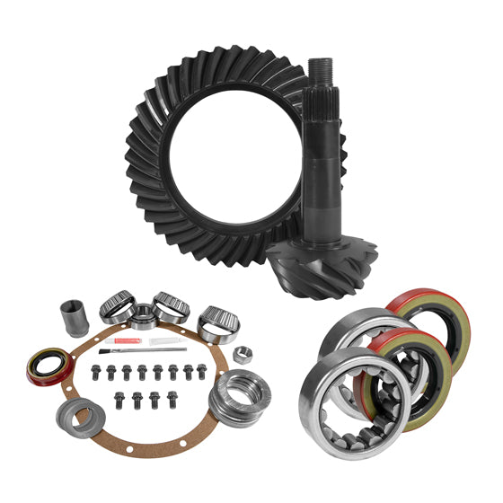 8.875 inch GM 12T 3.42 Rear Ring and Pinion Install Kit Axle Bearings and Seals USA Standard